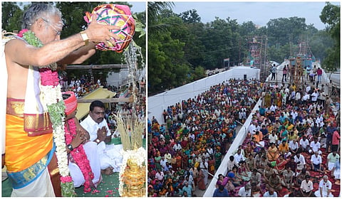 ஸ்ரீவில்லிபுத்தூர் பெரிய மாரியம்மன் கோயிலில் 28 ஆண்டுகளுக்கு பின் நடந்த கும்பாபிஷேகம்