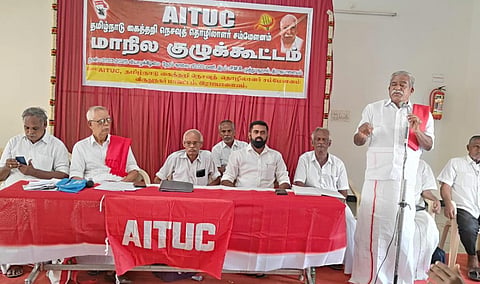 கைத்தறி நெசவாளர் கூட்டுறவு சங்கத் தேர்தலை உடனே நடத்துக: அரசுக்கு ஏஐடியுசி கோரிக்கை