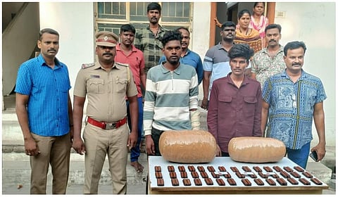 ஒடிசாவில் இருந்து கடத்தி வரப்பட்ட15 கிலோ கஞ்சா பறிமுதல்: செங்குன்றம் அருகே இருவர் கைது