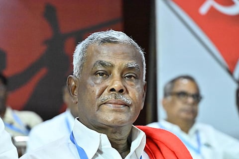 மார்க்சிஸ்ட் கம்யூனிஸ்ட் கட்சிடியின் மாநிலச் செயலாளர் பெ. சண்முகம்