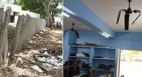 இரவு நேர திறந்தவெளி மது பார்... - கெலமங்கலம் அரசுப் பள்ளி அவலம்!