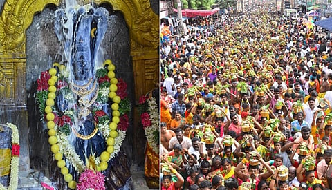 மேலூர் நாகம்மாள் கோயில் ஆடி உற்சவ விழாவில் 10,000 பக்தர்கள் நேர்த்திக்கடன்!