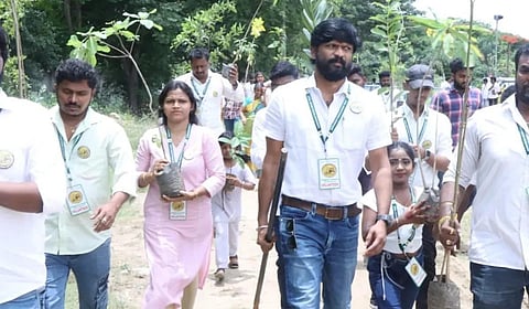 25 ஆயிரம் மரக்கன்றுகளை நட நடிகர் சவுந்தர ராஜா திட்டம் 