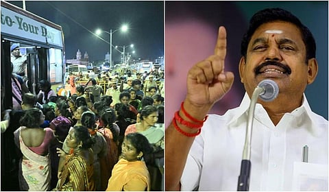 நள்ளிரவில் கைது செய்ய தூய்மைப் பணியாளர்கள் சமூக விரோதிகளா அல்லது நக்சலைட்டுகளா? - இபிஎஸ்