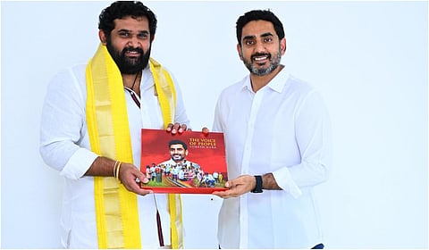 ஆந்திர அமைச்சர் நாரா லோகேஷுடன் தமிழக பாஜக மாநிலச் செயலாளர் அமர் பிரசாத் ரெட்டி சந்திப்பு
