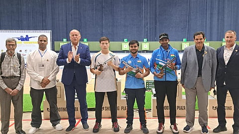 துப்பாக்கி சுடுதலில் இந்தியாவுக்கு வெள்ளி!