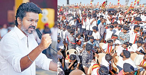 தேர்தலில் வென்று ஆட்சியை பிடித்துக் காட்டட்டுமா? - தொண்டர்கள் கூட்டத்தில் விஜய் சவால்