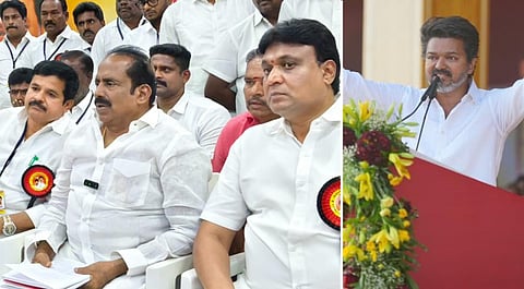 முதல்வரை தரம் தாழ்ந்து பேசிய விஜய் மீது வழக்கு: திமுக மாநில வர்த்தக அணி நிர்வாகிகள் தீர்மானம்