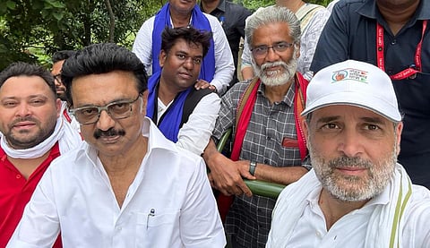 ‘வாக்குரிமையை பறித்த பாஜகவின் அதிகாரத்தை மக்கள் பறிப்பார்கள்’ - பிஹாரில் ஸ்டாலின் பேச்சு!