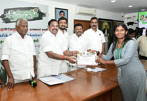 “திமுக ஆட்சியின் தவறுகளை தைரியமாக சுட்டிக் காட்டுங்கள்” - அதிமுக இளம் பேச்சாளர்களுக்கு பழனிசாமி அறிவுரை