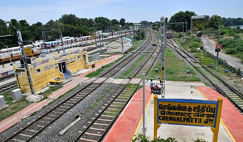 அம்ரித் பாரத் நிலையம் திட்டம்: செங்கல்பட்டு ரயில் நிலைய மேம்பாட்டுப் பணியை பிப்ரவரிக்குள் முடிக்க திட்டம்
