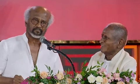 “நான் பார்த்த அதிசய மனிதர்” - இளையராஜா குறித்து ரஜினி புகழாரம்!