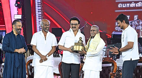 இளையராஜாவுக்கு ‘பாரத ரத்னா’ வழங்க வேண்டும்: பாராட்டு விழாவில் முதல்வர் ஸ்டாலின் வேண்டுகோள் 