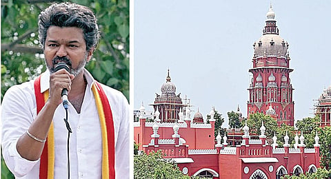 விஜய் மீது காவல் துறை வழக்கு பதிவு செய்யாதது ஏன்? - உயர் நீதிமன்றம் கேள்வி