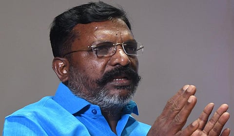 உயர் நீதிமன்றம் அருகே வழக்கறிஞரின் ஸ்கூட்டர் மீது என் வாகனம் மோதவில்லை: திருமாவளவன் விளக்கம் 