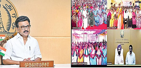 தமிழகம் முழுவதும் நேற்று நடைபெற்ற கிராமசபைக் கூட்டத்தில் முதல்வர் ஸ்டாலின் காணொலி வாயிலாக உரையாற்றினார். ஊரக வளர்ச்சித் துறை செயலர் ககன்தீப் சிங் பேடி, துறை ஆணையர் பொன்னையா உள்ளிட்டோர் பங்கேற்றனர்.