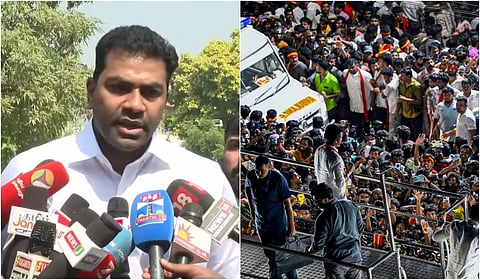 “தவெகவை முடக்க திமுக முயற்சி; விரைவில் உண்மை வெளிவரும்” - ஆதவ் அர்ஜுனா