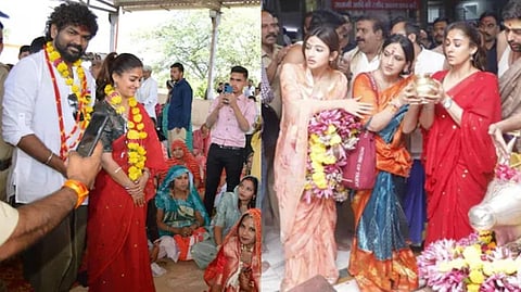 உஜ்ஜைனி கோயிலில் நயன்தாரா, ஸ்ரீலீலா தரிசனம்