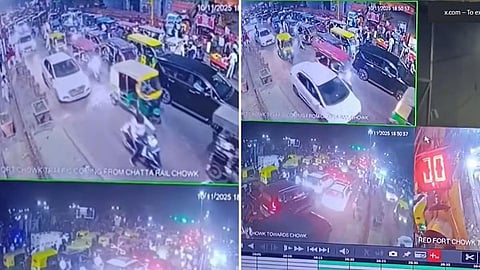 டெல்லி குண்​டு​வெடிப்பு சம்​பவம்: புதிய சிசிடிவி காட்​சிகள்