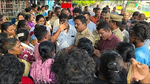 ஆர்ப்பாட்டத்தில் ஈடுபட்ட இலங்கைத் தமிழர்கள்.&nbsp;