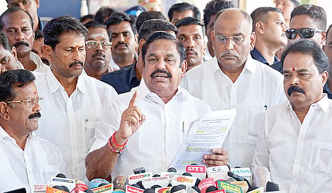 எஸ்ஐஆர் பணியில் ஆளுங்கட்சி குறுக்கீடு: பழனிசாமி குற்றச்சாட்டு