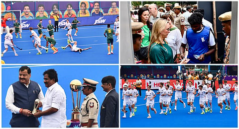 மதுரை ரேஸ்கோர்ஸ் எம்ஜிஆர் விளையாட்டரங்க வளாகத்திலுள்ள சர்வதேச ஹாக்கி மைதானத்தில் 14-வது ஜூனியர் ஆடவர் உலகக் கோப்பை ஹாக்கி தொடர் தொடங்கியது. முதல் போட்டியில் தென் ஆப்பிரிக்காவை வீழ்த்தியது ஜெர்மனி அணி.