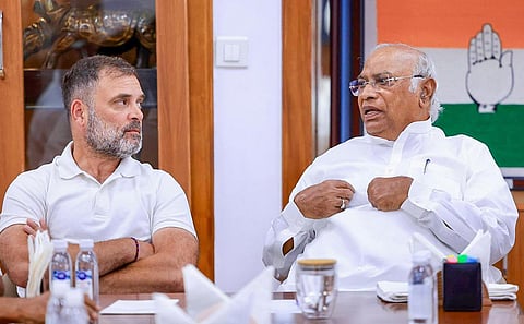 பிஹார் காங். தலைவர்களுடன் ராகுல், கார்கே சந்திப்பு