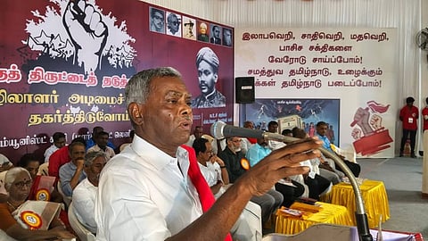 இடதுசாரி அணி தனியாக உருவாக வேண்டும்: மார்க்சிஸ்ட்  மாநில செயலாளர் வலியுறுத்தல்