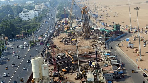மெரினாவில் ரூ.1 கோடி மெட்ரோ கட்டுமான பொருட்கள் திருட்டு: வட மாநிலங்களை சேர்ந்த 3 பேர் கைது