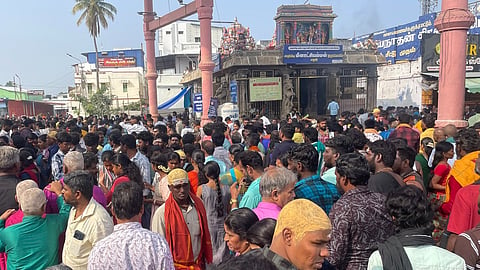 அரையாண்டு தேர்வு விடுமுறை: பழநி முருகன் கோயிலில் குவிந்த பக்தர்கள்