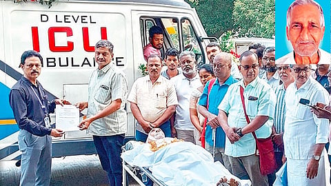 மார்க்சிஸ்ட் மாவட்ட செயலாளர் தந்தையின் உடல் செங்கல்பட்டு மருத்துவமனைக்கு தானம்