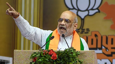 ‘தமிழகம் தலைநிமிர தமிழனின் பயணம்’ என்ற பெயரில் தமிழக பாஜக தலைவர் நயினார் நாகேந்திரன் மேற்கொண்ட பிரச்சார பயணத்தின் நிறைவு விழா புதுக்கோட்டையில்  நேற்று நடைபெற்றது. இதில் மத்திய உள்துறை அமைச்சர் அமித் ஷா கலந்து கொண்டார்.    படங்கள்: ர.செல்வமுத்துகுமார்