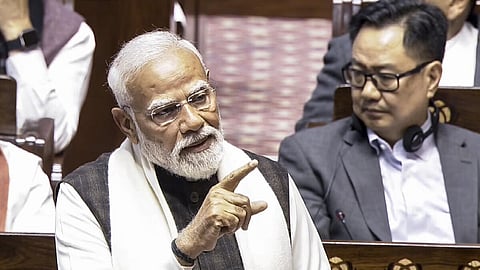 ‘‘வளர்ந்த இந்தியாவை நோக்கி நாடு வேகமாக பயணிக்கிறது’’ - மாநிலங்களவையில் பிரதமர் மோடி பேச்சு