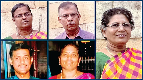 உயிரிழந்த விஜயாள், அண்ணாமலை, மீனாட்சி, முத்துக்குமார், மீனா