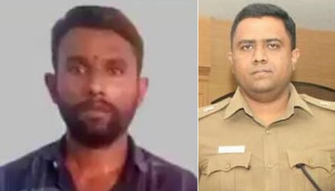 இடது: கைதான தர்மமுனீஸ்வரன் | வலது:&nbsp;தென் மண்டல ஐஜி விஜயேந்திர பிதாரி