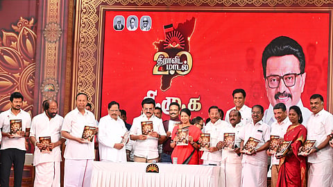 'மகளிர் உரிமைத் தொகை ரூ.2,000; இல்லத்தரசிகளுக்கு ரூ.8000 கூப்பன்' - திமுக தேர்தல் அறிக்கை வெளியீடு