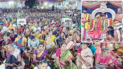 ஆண்​டாள் - ரெங்​கமன்​னார் திருக்கல்​யாண திரு​விழா: ஸ்ரீ​வில்லிபுத்​தூரில் பக்​தர்​களுக்கு கல்யாண விருந்து