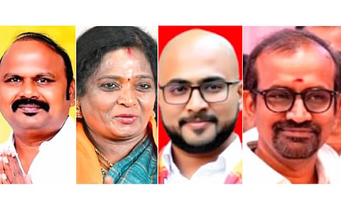 த.வேலு - திமுக | தமிழிசை சவுந்தர ராஜன் - பாஜக | அருண் - நாதக | வெங்கடரமணன் - தவெக |