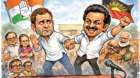 ஸ்​டா​லினுடன் ஒன்​றாக பிரச்சாரம் செய்ய ராகுல் தயங்கு​வது ஏன்? - தவிப்​பில் திமுக கூட்டணி தலைவர்கள்