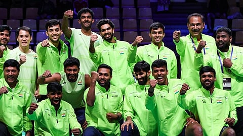 தாமஸ் கோப்பை பாட்மிண்டன் தொடர்: அரை இறுதியில் இந்திய அணி தோல்வி