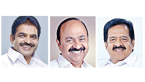 கே.சி.வேணுகோபால்,&nbsp;வி.டி.சதீஷன்,&nbsp;ரமேஷ் சென்னிதலா