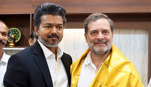 “தமிழக மக்களின் நம்பிக்கைகளை நிறைவேற்ற விஜய்க்கு வாழ்த்துகள்” - ராகுல் காந்தி