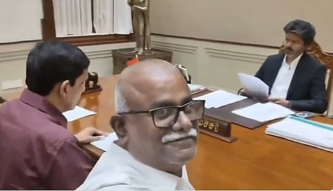 மாற்றுத்திறனாளிகள் அமைப்பினர் முதல்வர் விஜய்யுடன் சந்திப்பு: சமூக வலைதளங்களில் வீடியோ பகிரப்பட்டதால் சர்ச்சை