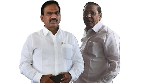 தவெக அமைச்சரவையில் விசிக, ஐயுஎம்எல்: ஆ.ராசா, ஆர்.எஸ்.பாரதியின் விமர்சனத்தால் சர்ச்சை