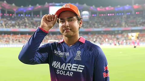 ராஜஸ்தான் ராயல்ஸ்  வீரர் வைபவ் சூர்யவன்ஷி 