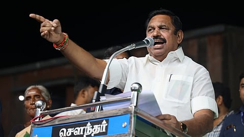 எடப்பாடி தொகுதியில் நடந்த பொதுக்கூட்டத்தில் பேசிய அதிமுக பொதுச் செயலாளர் பழனிசாமி.