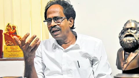 இந்திய கம்யூனிஸ்ட் கட்சியின் மாநிலச் செயலாளர் மு.வீரபாண்டியன்