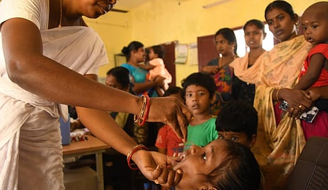 சென்னையில் நாளை 1,641 இடங்களில் போலியோ சொட்டு மருந்து முகாம்