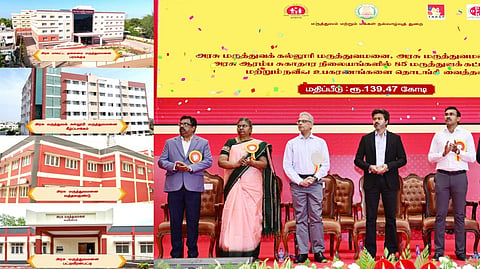 புதிய கட்டிடங்களை திறந்து வைக்கும் முதல்வர் விஜய்