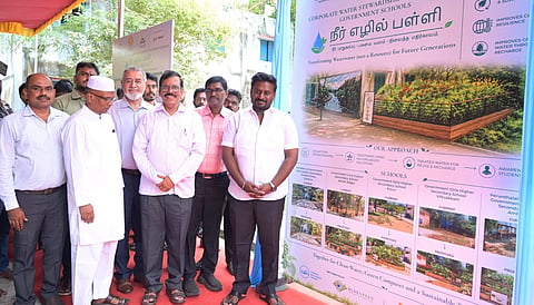கழிவுநீரை மறுசுழற்சி செய்யும் ‘நீர் எழில் பள்ளி’ திட்டம்: எழும்பூர் அரசுப் பள்ளியில் அமைச்சர் தொடங்கி வைத்தார்